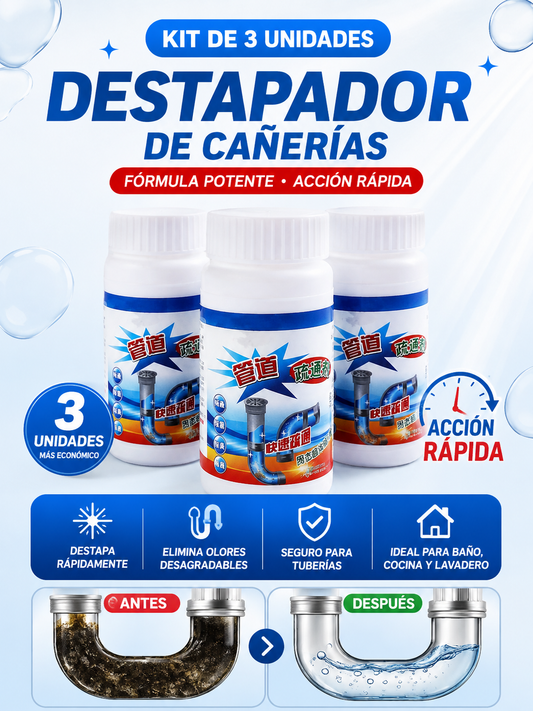 Polvo Limpiador De Drenaje X3